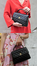 Load image into Gallery viewer, Chanel Small Kelly Black Caviar 24k Gold