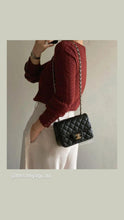 Load image into Gallery viewer, Chanel Mini Caviar Square Black 24k Gold