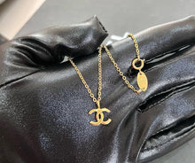 Load image into Gallery viewer, Chanel Mini CC Logo Necklace 24k Gold