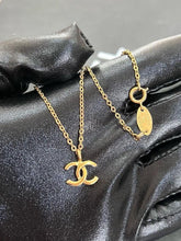 Load image into Gallery viewer, Chanel Mini CC Logo Necklace 24k Gold