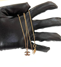 Load image into Gallery viewer, Chanel Mini CC Logo Necklace 24k Gold