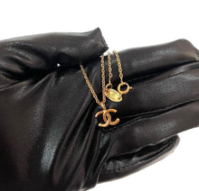 Load image into Gallery viewer, Chanel Mini CC Logo Necklace 24k Gold