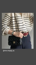 Load image into Gallery viewer, Chanel Mini Square Edge Stitching Black Caviar Gold Hw