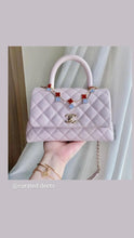 Load image into Gallery viewer, Chanel 20A Lilac Pink Coco Handle Caviar Gold Hardware
