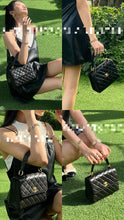 Load image into Gallery viewer, Chanel Small Kelly Top Handle White Vintage 24k Gold