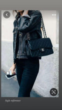 Load image into Gallery viewer, Chanel Jumbo Single Flap Black Caviar Silver Hardware
