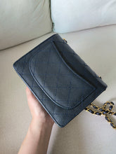 Load image into Gallery viewer, Chanel Mini Sellier Square Caviar Midnight Navy 24k Gold