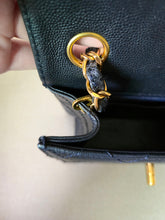 Load image into Gallery viewer, Chanel Mini Sellier Square Caviar Midnight Navy 24k Gold