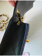 Load image into Gallery viewer, Chanel Mini Sellier Square Caviar Midnight Navy 24k Gold