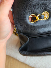 Load image into Gallery viewer, Chanel Jumbo Single Flap Black Caviar Gold Hardware