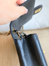 Load image into Gallery viewer, Chanel Mini Square Edge Stitching Black Caviar Gold Hw