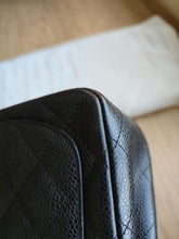 Load image into Gallery viewer, Chanel Mini Square Edge Stitching Black Caviar Gold Hw