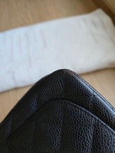 Load image into Gallery viewer, Chanel Mini Square Edge Stitching Black Caviar Gold Hw