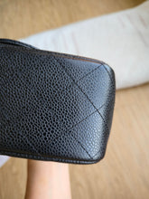 Load image into Gallery viewer, Chanel Mini Square Edge Stitching Black Caviar Gold Hw