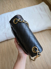Load image into Gallery viewer, Chanel Mini Square Edge Stitching Black Caviar Gold Hw