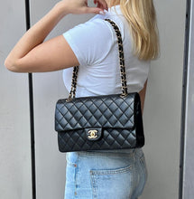 Load image into Gallery viewer, Chanel Classic Medium Flap Black Caviar Gold Hardware