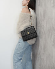 Load image into Gallery viewer, Chanel Chocolate Brown Caviar Small Square Flap 24k Gold