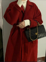 Load image into Gallery viewer, Chanel Kelly Medium Flap Black Chevron 24k Gold