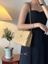 Load image into Gallery viewer, Chanel Small Kelly Top Handle White Vintage 24k Gold