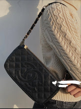 Load image into Gallery viewer, Chanel Timeless Pochette Shoulder Bag Black Caviar 24k Gold