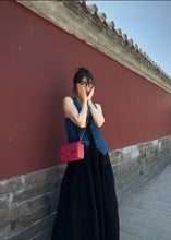 Load image into Gallery viewer, Chanel 17c Pink Watermelon Caviar Mini Rectangle Gold Hardware