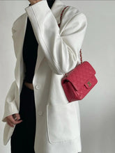 Load image into Gallery viewer, Chanel 17c Pink Watermelon Caviar Mini Rectangle Gold Hardware