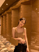 Load image into Gallery viewer, Chanel Pochette Jennie Shoulder Bag Dark Beige Caviar 24k Gold