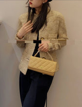 Load image into Gallery viewer, Chanel Navy Mini Crossbody Caviar Vintage 24k Gold