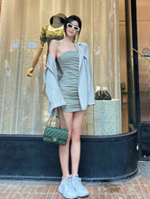 Load image into Gallery viewer, Chanel Mini Rec Forest Green Caviar Edge Stitching Silver Hw