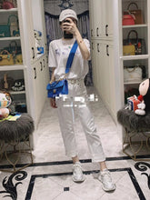 Load image into Gallery viewer, Chanel Sunset by the Sea Blue Ombre Caviar Gold Hw