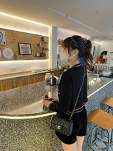 Load image into Gallery viewer, Chanel Mini Rectangle Black Caviar Gold Hw