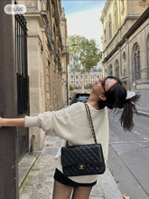 Load image into Gallery viewer, Chanel Jumbo Single Flap Black Caviar 24k Gold