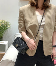 Load image into Gallery viewer, Chanel Mini Rectangular Black Patent Edge Stitching Gold Hardware