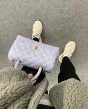 Load image into Gallery viewer, Chanel 21k Lavender Coco Handle Small Caviar Gold Hw