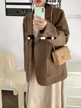 Load image into Gallery viewer, Chanel Dark Beige Caviar Mini Square Vtg 24k Gold