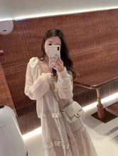 Load image into Gallery viewer, Chanel 18b Ivory Caviar Chevron Classic Mini Square Gold Hw