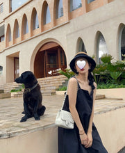 Load image into Gallery viewer, Chanel 18b Ivory Caviar Chevron Classic Mini Square Gold Hw