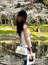 Load image into Gallery viewer, Chanel Pearlescent Ivory Coco Handle Caviar Small Champagne Gold Hardware