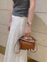 Load image into Gallery viewer, Loewe Classic Mini Puzzle Bag in Tan Calfskin
