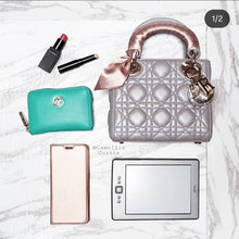 Load image into Gallery viewer, Lady Dior Mini Black Patent Gold Hardware