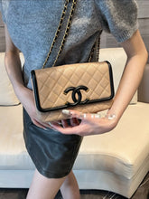 Load image into Gallery viewer, Chanel Filigree Small Flap Caviar Beige/Black