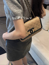 Load image into Gallery viewer, Chanel Filigree Small Flap Caviar Beige/Black