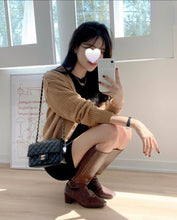 Load image into Gallery viewer, Chanel 17c Mini Rectangle Black Caviar Champagne Gold Hw