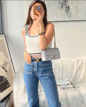 Load image into Gallery viewer, Chanel 224 Reissue Mini Grey Caviar Gold Hw