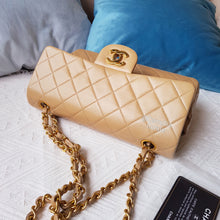 Load image into Gallery viewer, Chanel Vintage Dark Beige / Light Caramel Small Flap Lambskin 24k Gold Hardware