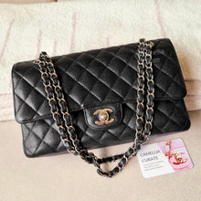 Load image into Gallery viewer, Chanel Classic Medium Flap Black Caviar Silver HW