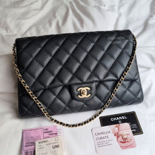 Load image into Gallery viewer, Chanel Clutch with Chain Caviar Gold HW
