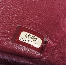 Load image into Gallery viewer, Chanel Burgundy Mini Caviar Square Gold HW
