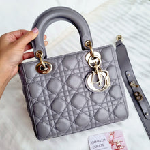 Load image into Gallery viewer, Lady Dior ABC Small Grey Gold HW