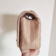 Load image into Gallery viewer, Chanel Iridescent Beige Caviar Mini Statement Flap